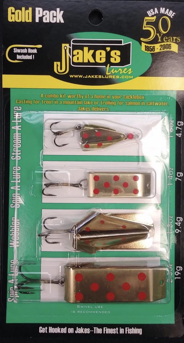 Jakes Lure Gold Combo Pack Kunstköder aus Amerika